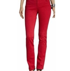 NWT Chicos So Slimming Straight Leg Pants - Red